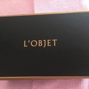 L’OBJET SPICE JEWEL SALT AND PEPPER SHAKERS PLATINUM SWAROVSKI -